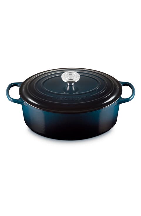 Signature Enameled Cast Iron Oval Dutch Oven