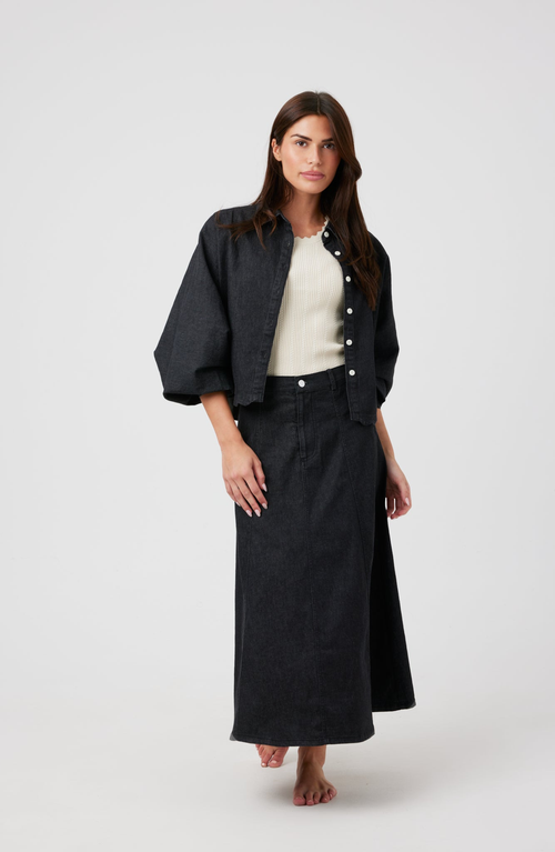 Shop By Tess Collection Raya Skirt In Black