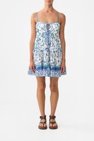 Camilla Gathered Bust Tiered Mini Dress Isnik Lullaby