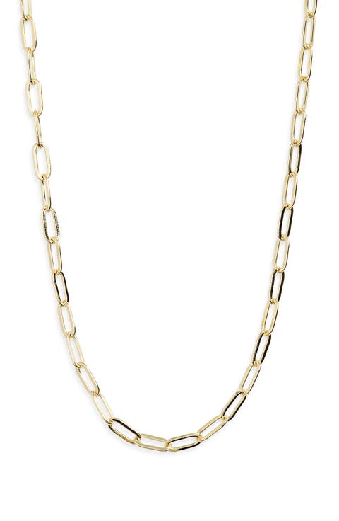 Mini Paperclip Chain Necklace