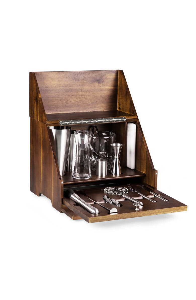 Legacy Madison Acacia Tabletop Bar Set, Alternate, color, Acacia Wood