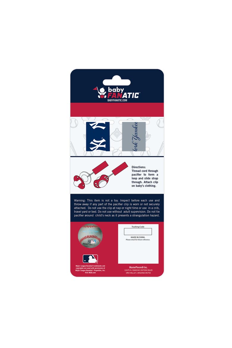 New York Yankees Pacifier Clip 2-Pack, Alternate, color, Multicolor