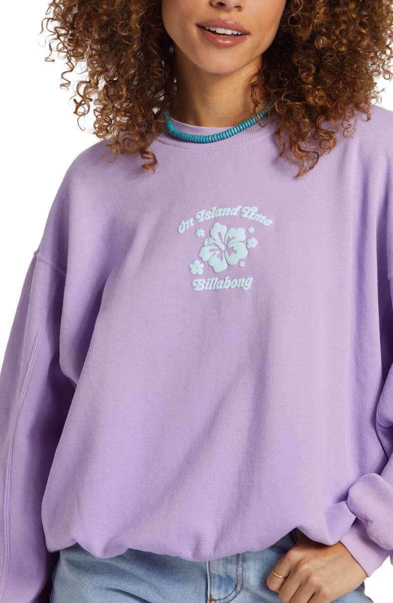 Billabong Aloha Kendal Crewneck Cotton Blend Sweatshirt, Alternate, color,