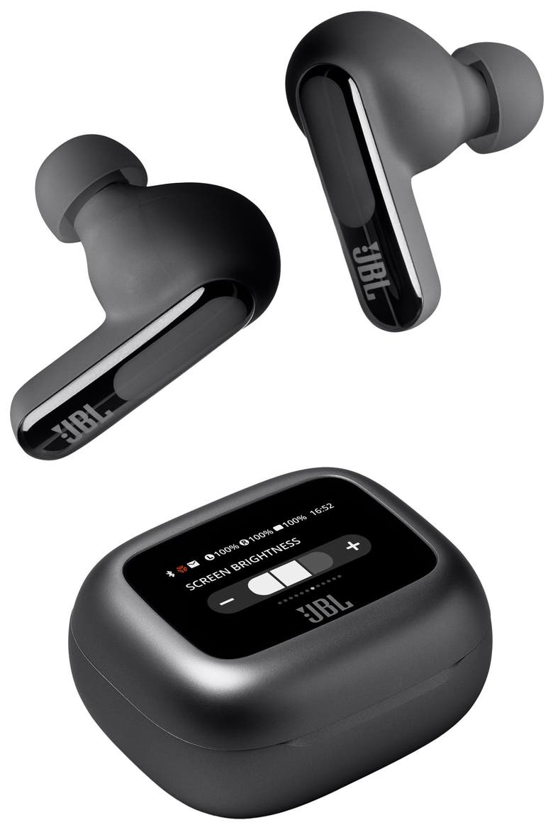 Live Beam 3 True Wireless Noise-Cancelling Closed-Stick Earbuds, Alternate, color, Black