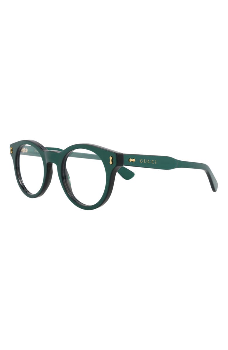 Gucci 48mm Round Optical Frames, Alternate, color,