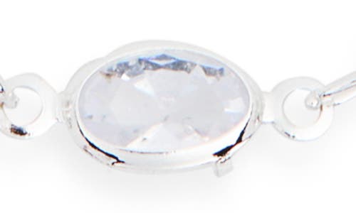 Nordstrom Rack Bezel Stone Layered Necklace In White