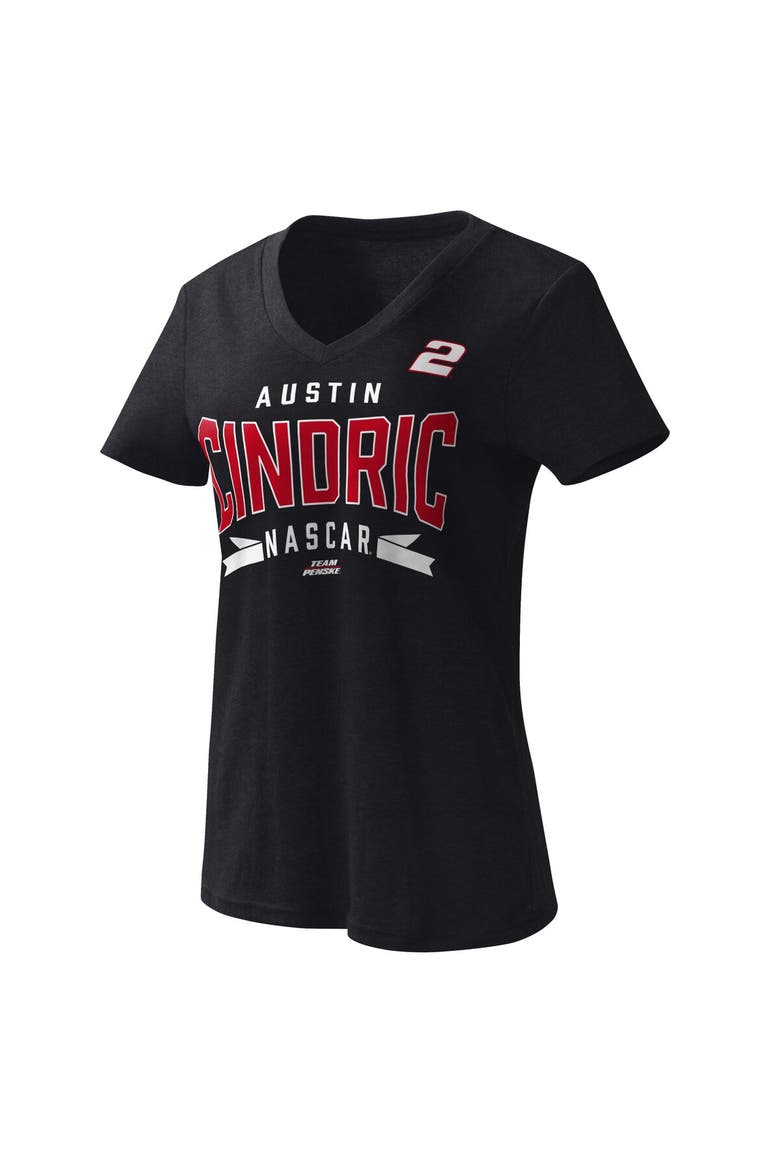 Women's G-III 4Her by Carl Banks Black Austin Cindric Dream Team V-Neck T-Shirt, Main, color, Black