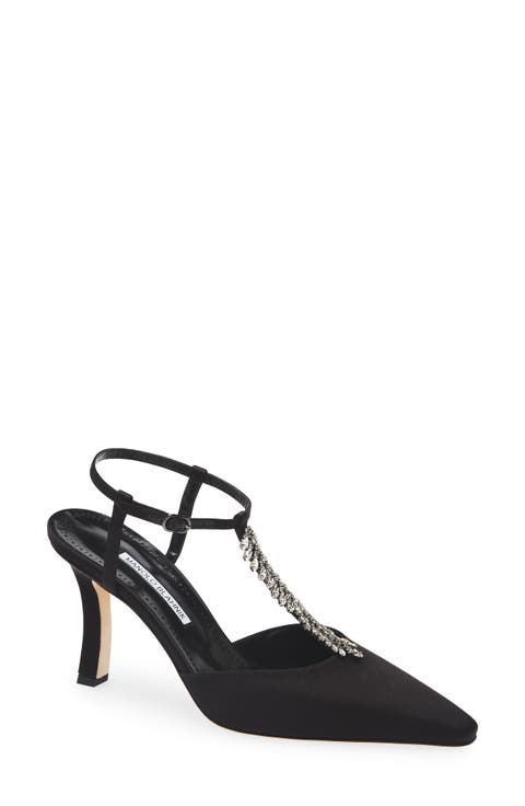 Sufik Crystal Embellished T-Strap Pump (Women)