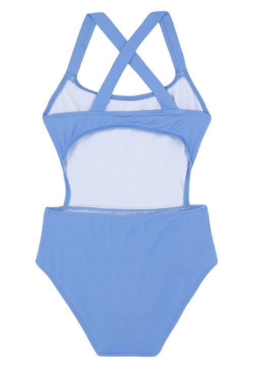 GOTTEX GOTTEX KIDS SUMMER RIB TEXTURED CUT OUT CROSS STRAP ONE PIECE