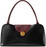 Versace Medium Vivian Leather East/Wester Shoulder Bag