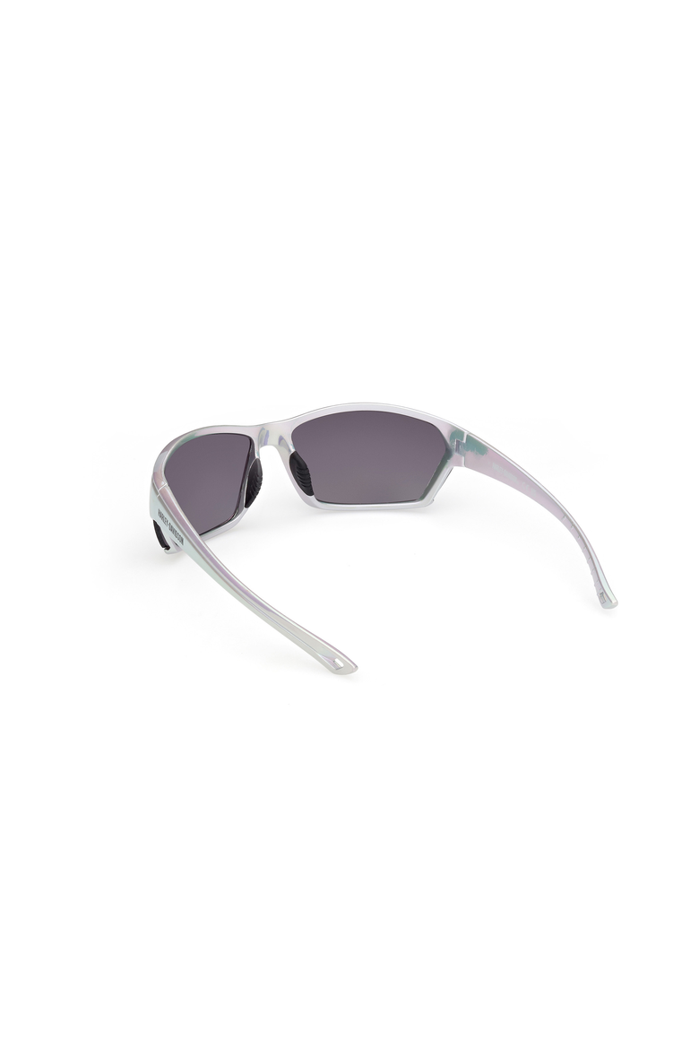 Semi Rimless Wraparound Sport Sunglasses, Alternate, color, Grey / Gradient Smoke