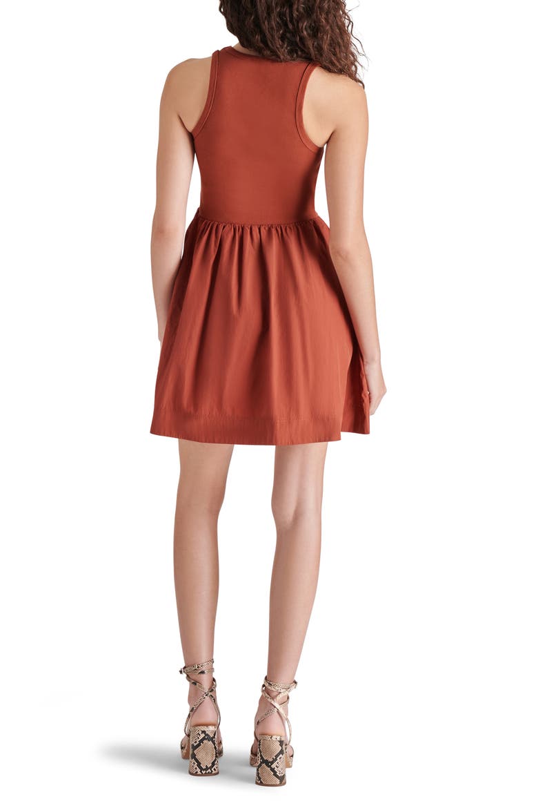 Tottenham Mixed Media Minidress, Alternate, color, SPICED APPLE