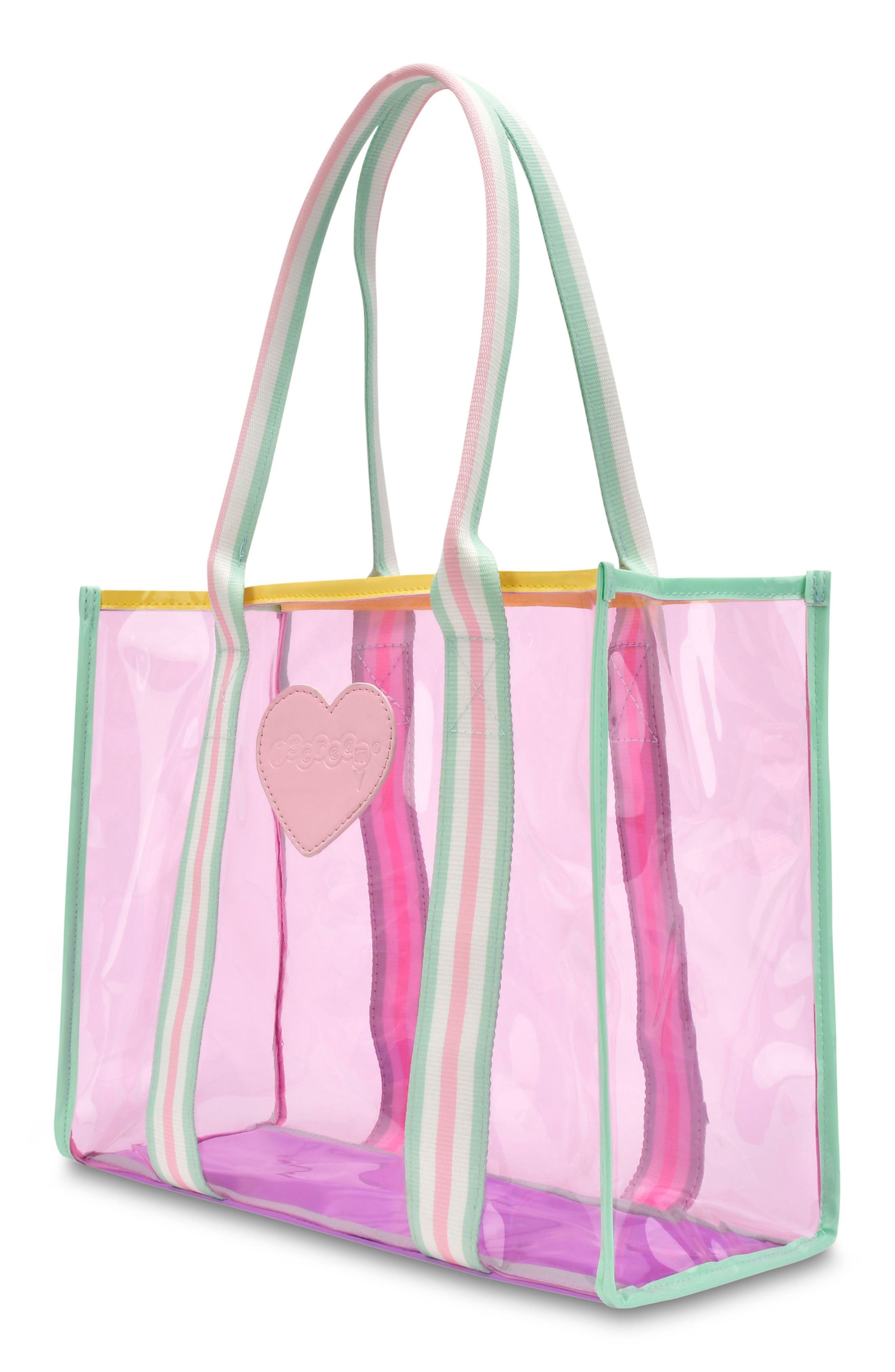 Iscream Kids' Heart Clear Tote, Alternate, color, 