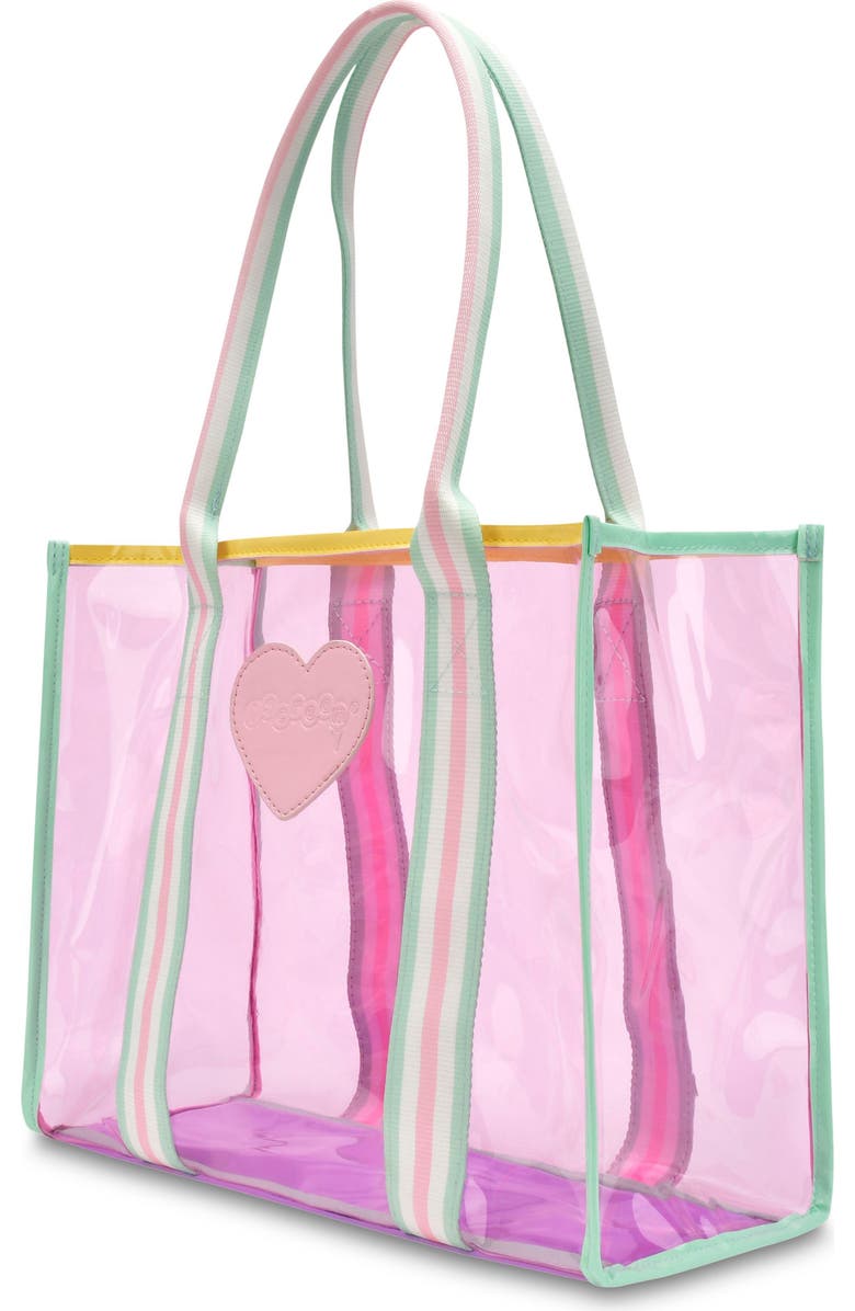 Iscream Kids' Heart Clear Tote, Alternate, color,