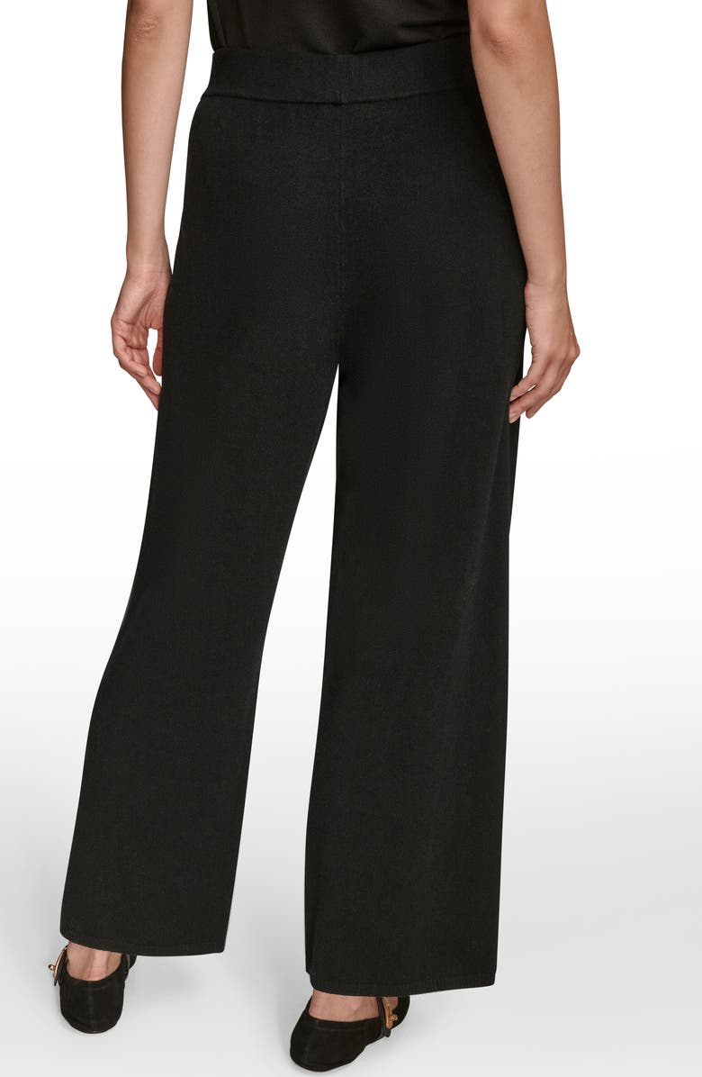 Donna Karan New York Pull On Sweater Pants, Alternate, color, Black