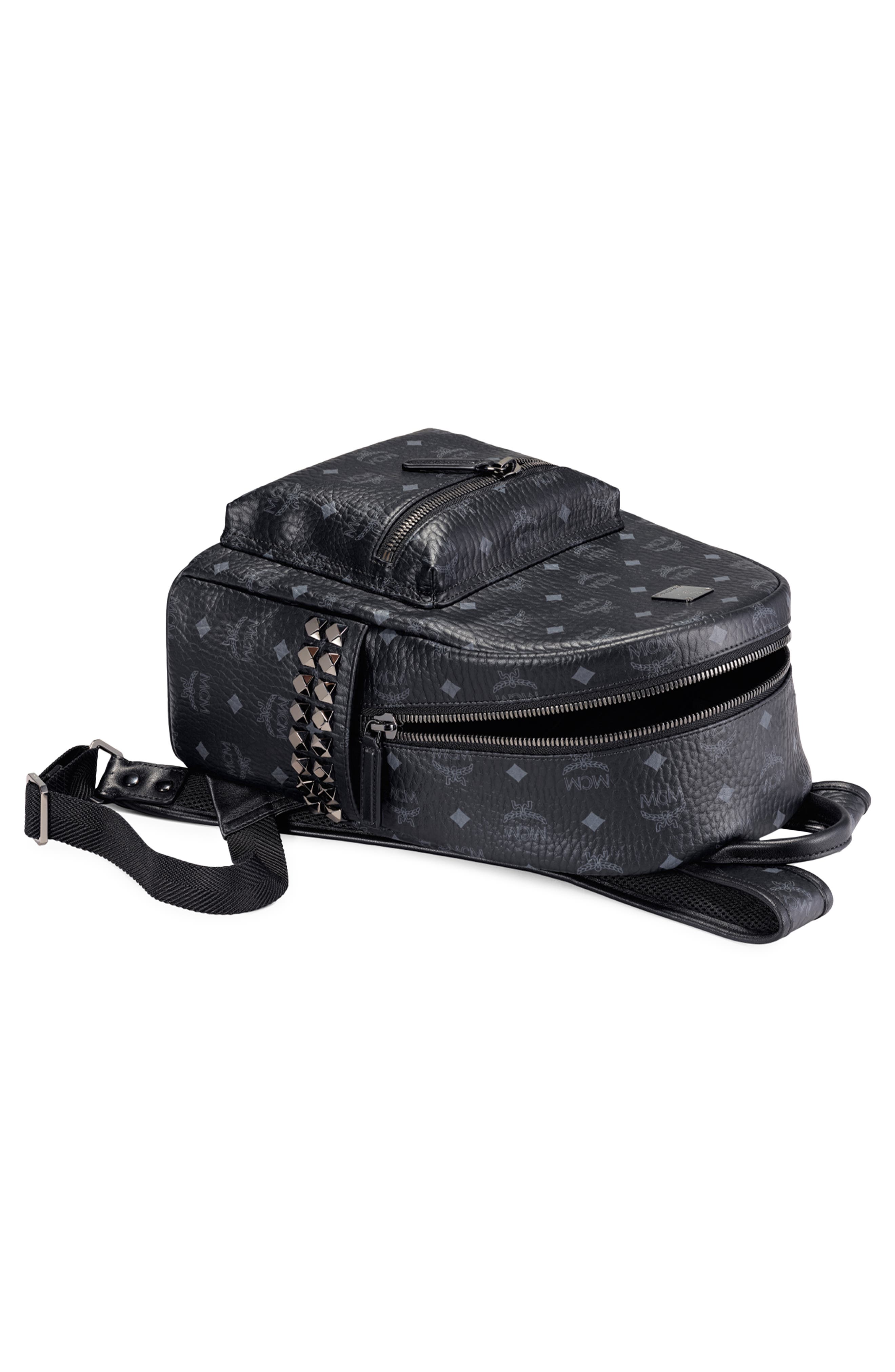 MCM Stark 32 Visetos Canvas Backpack, Alternate, color, 