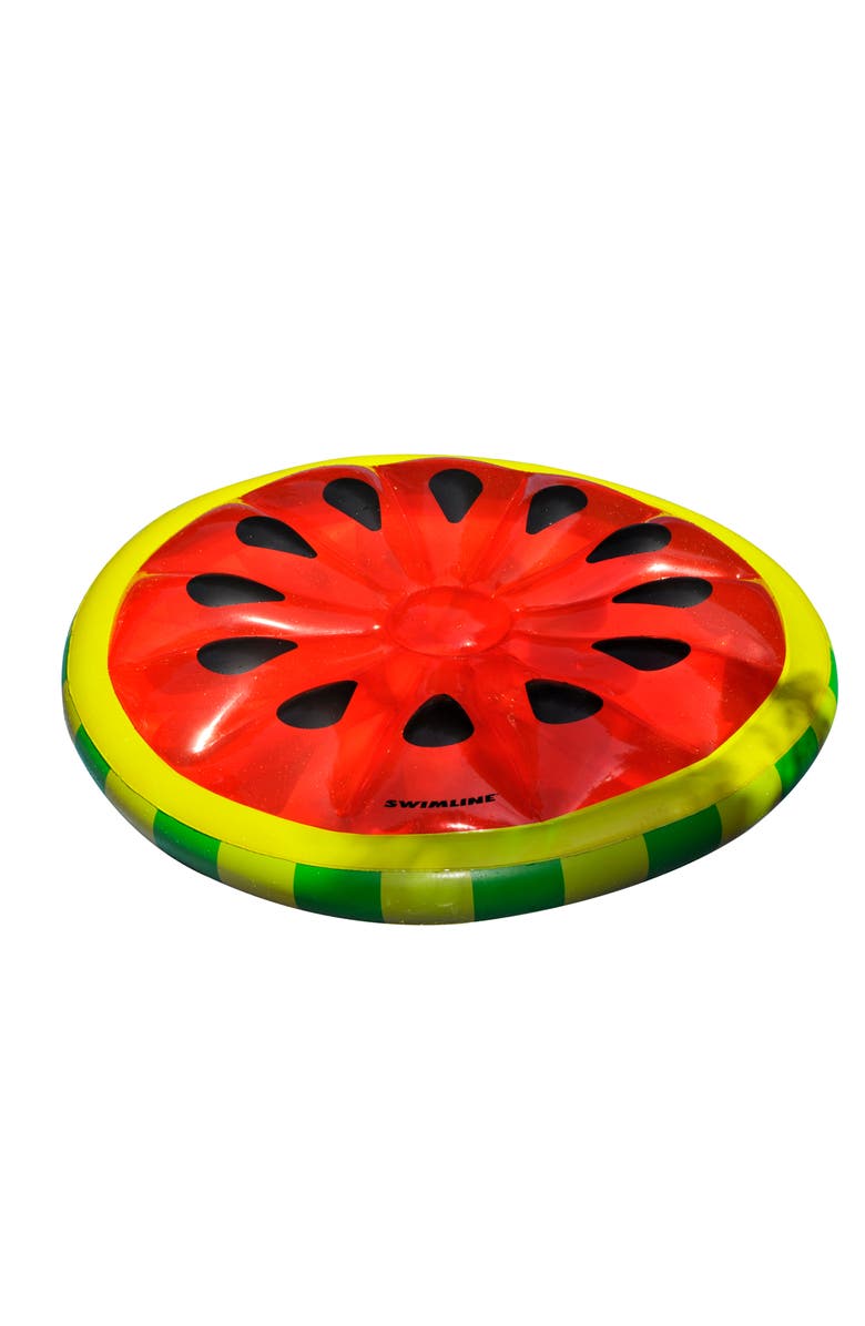 Swimline Watermelon Slice Island Float, Main, color, Multicolored