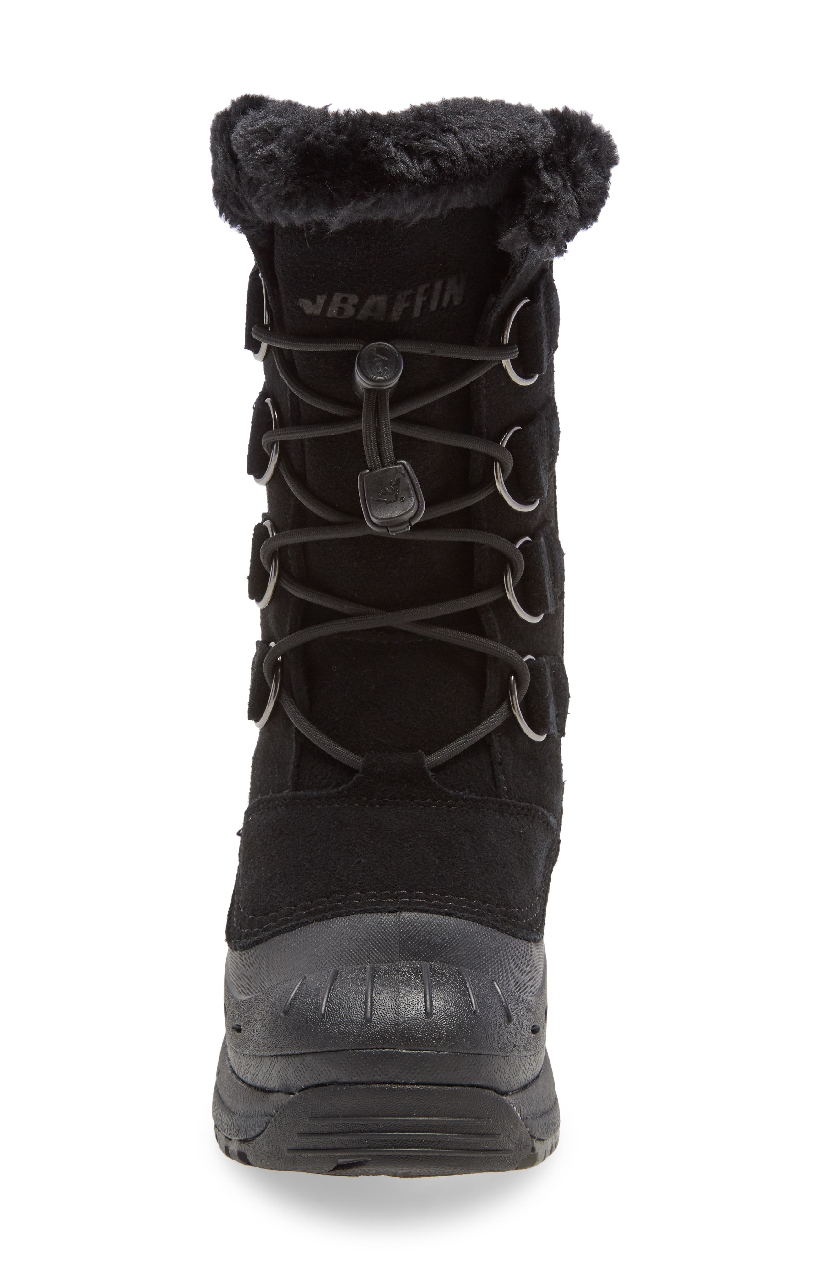 Baffin Chloe Waterproof Winter Boot with Faux Fur Trim, Alternate, color, Black