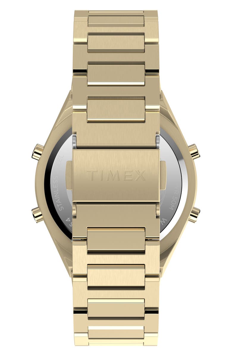 Timex<sup>®</sup> Q Timex Continental Q80 Digital Bracelet Watch, 39mm, Alternate, color, Gold
