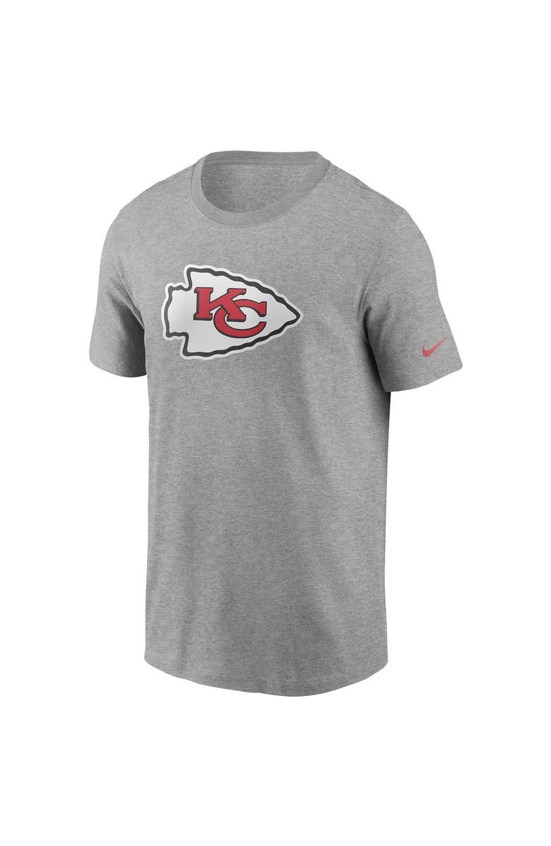 Nike Men's Nike Heathered Gray Kansas City Chiefs Primary Logo T-Shirt, Alternate, color, Heather Gray
