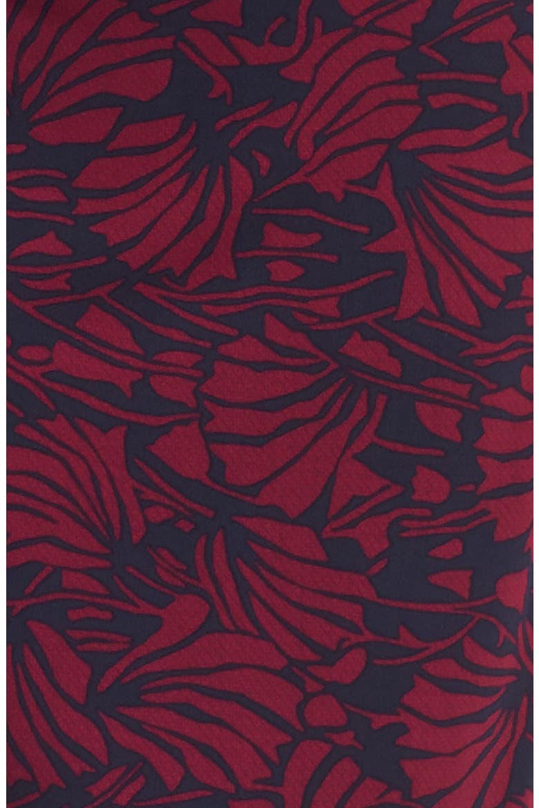 'Etta' Print Blouson Dress, Alternate, color, TORY NAVY AZOLLA COMBO