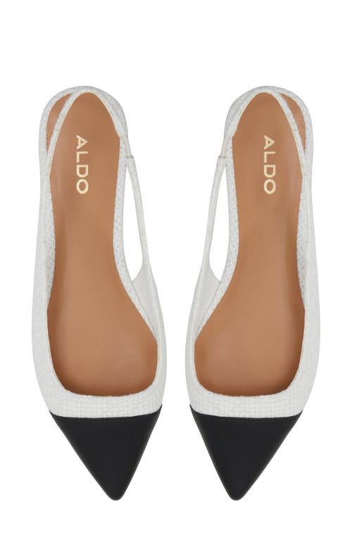 ALDO ALDO FLEURE SLINGBACK POINTED CAP TOE FLAT