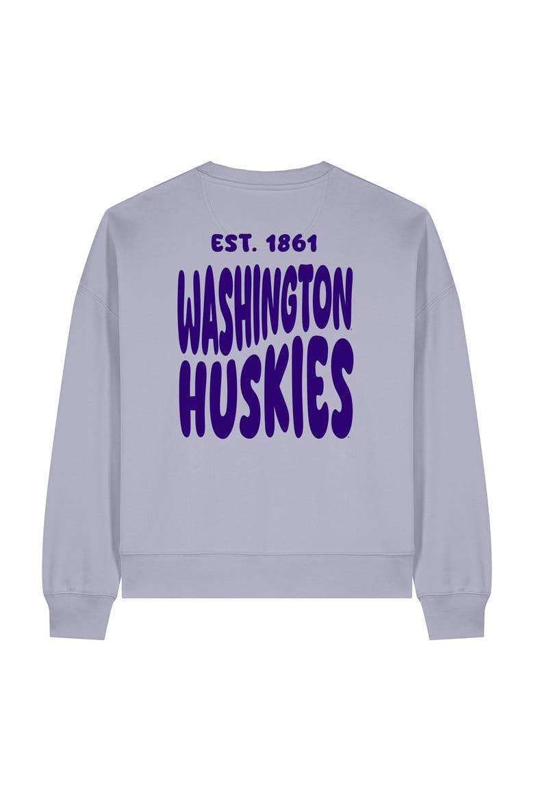 Women's Uscape Apparel  Purple Washington Huskies Cloud Sweatshirt, Alternate, color, Purple