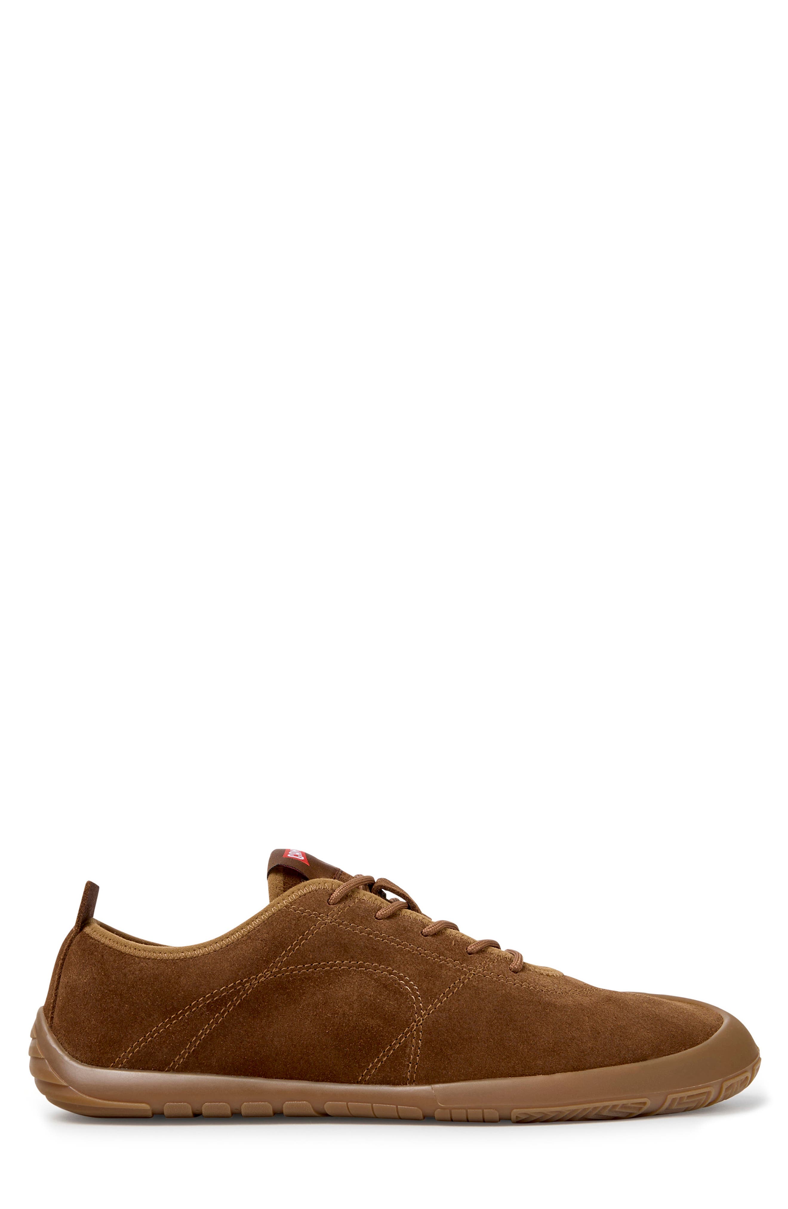 Peu Path Leather Sneaker, Alternate, color, MEDIUM BROWN