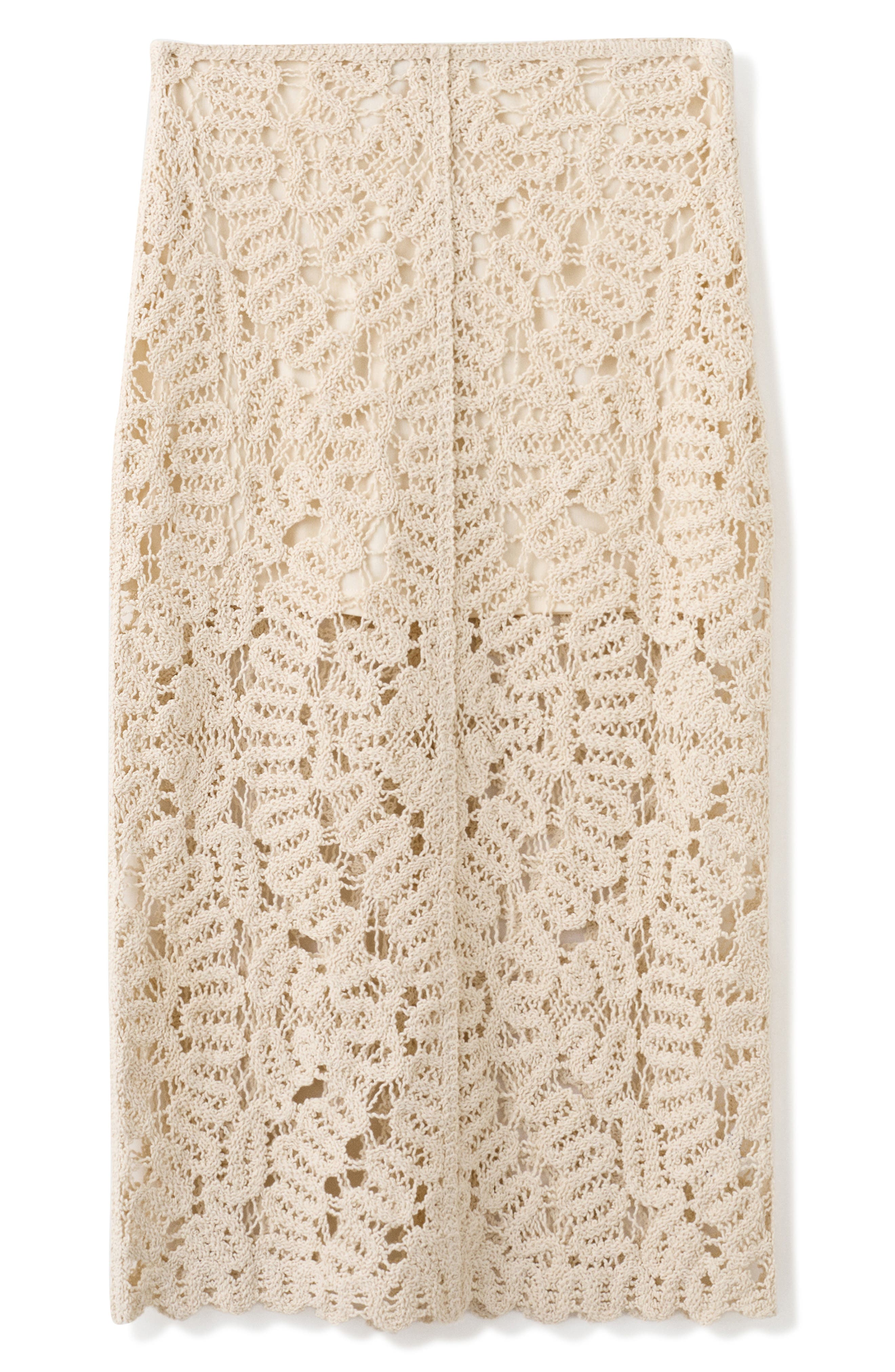 Chunky Stitch Cotton Blend Skirt - image 2