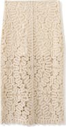 MANGO Chunky Stitch Cotton Blend Skirt