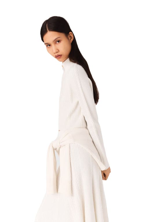 Maje High-neck Sweater In White
