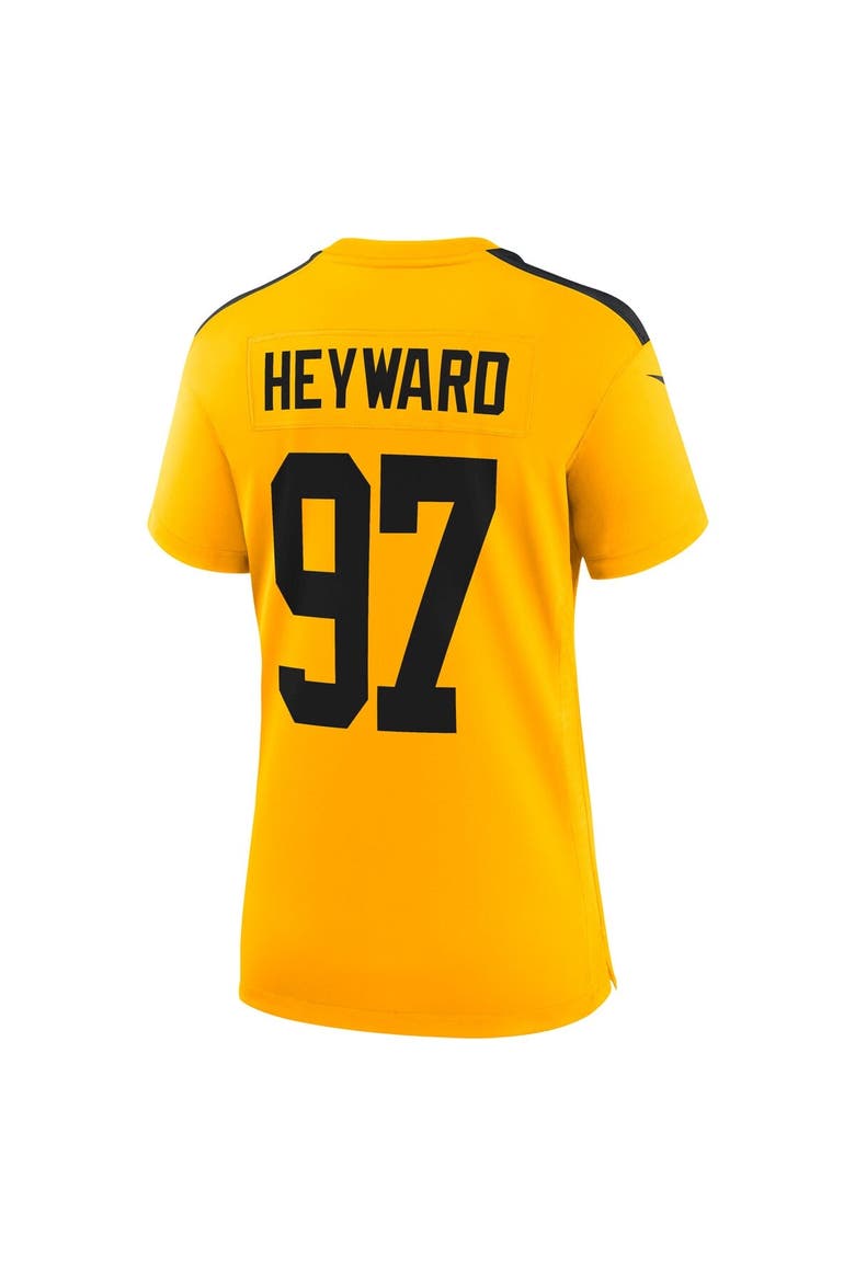 Women's Nike Cameron Heyward Gold Pittsburgh Steelers Alternate 1933 Throwback Game Jersey, Alternate, color, Gold