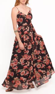 Petal & Pup Naver Floral Print Sleeveless Maxi Dress