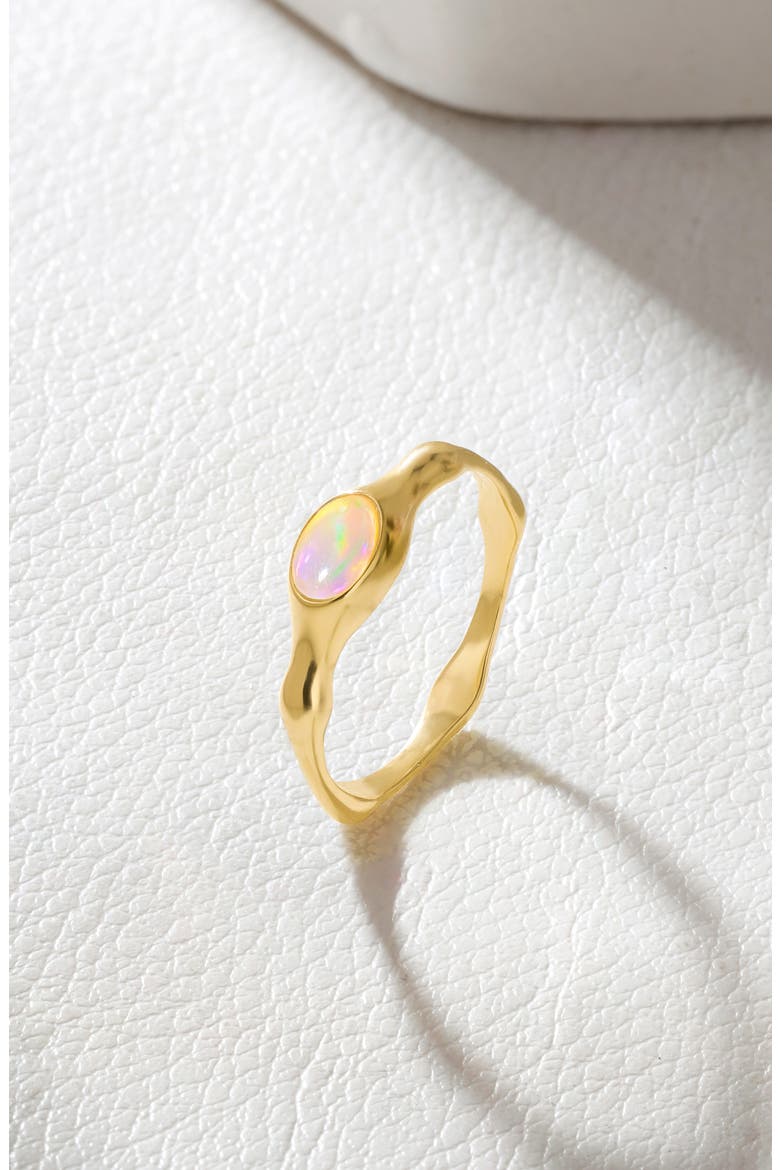 Wavy Band Ring, Alternate, color, YELLOW