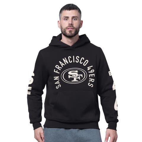 Men
s Starter Black San Francisco 49ers Handoff Fleece Hoodie Sweatshirt