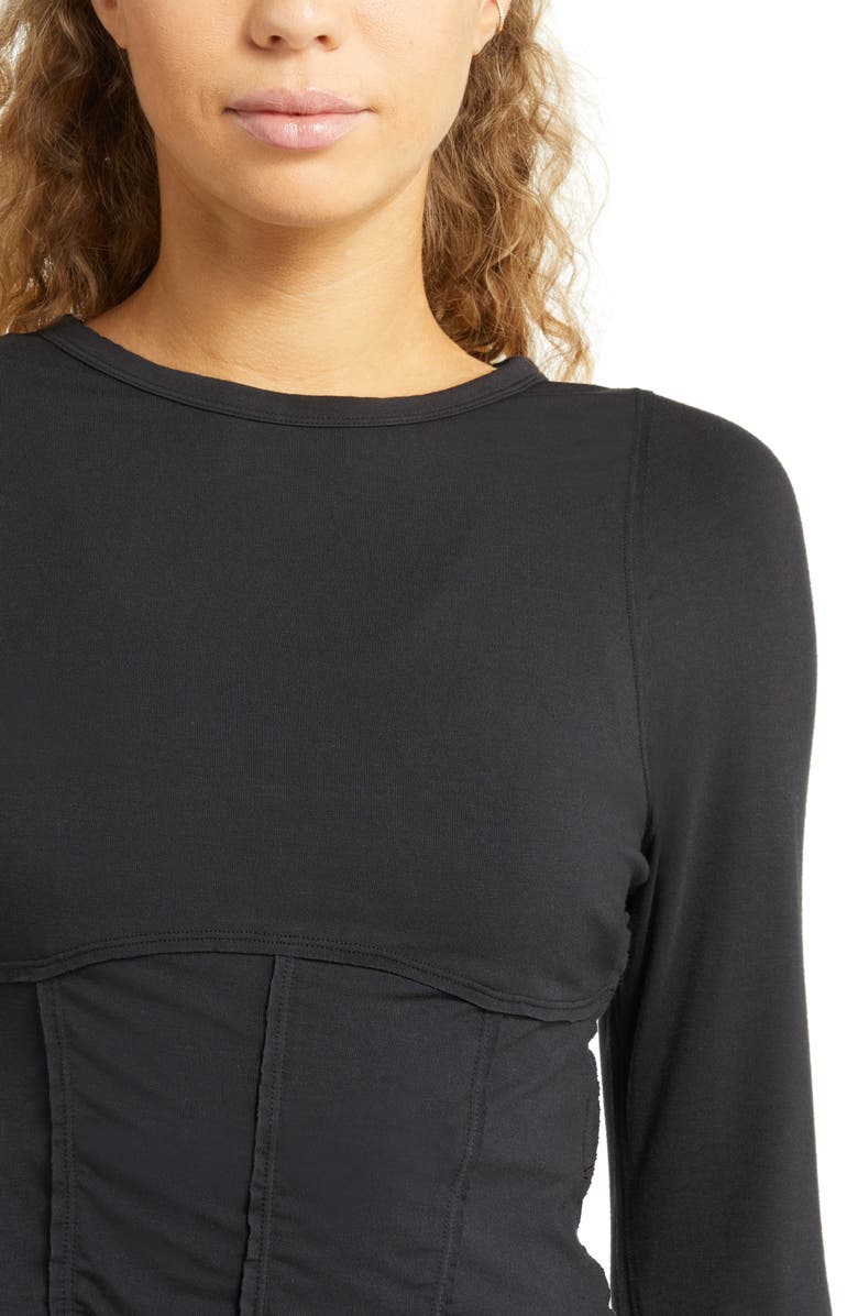 Zella Streamline Seamed Crop Top, Alternate, color, 