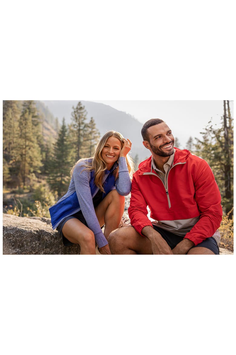 Charter Anorak Jacket, Alternate, color, RED/ POLISHED