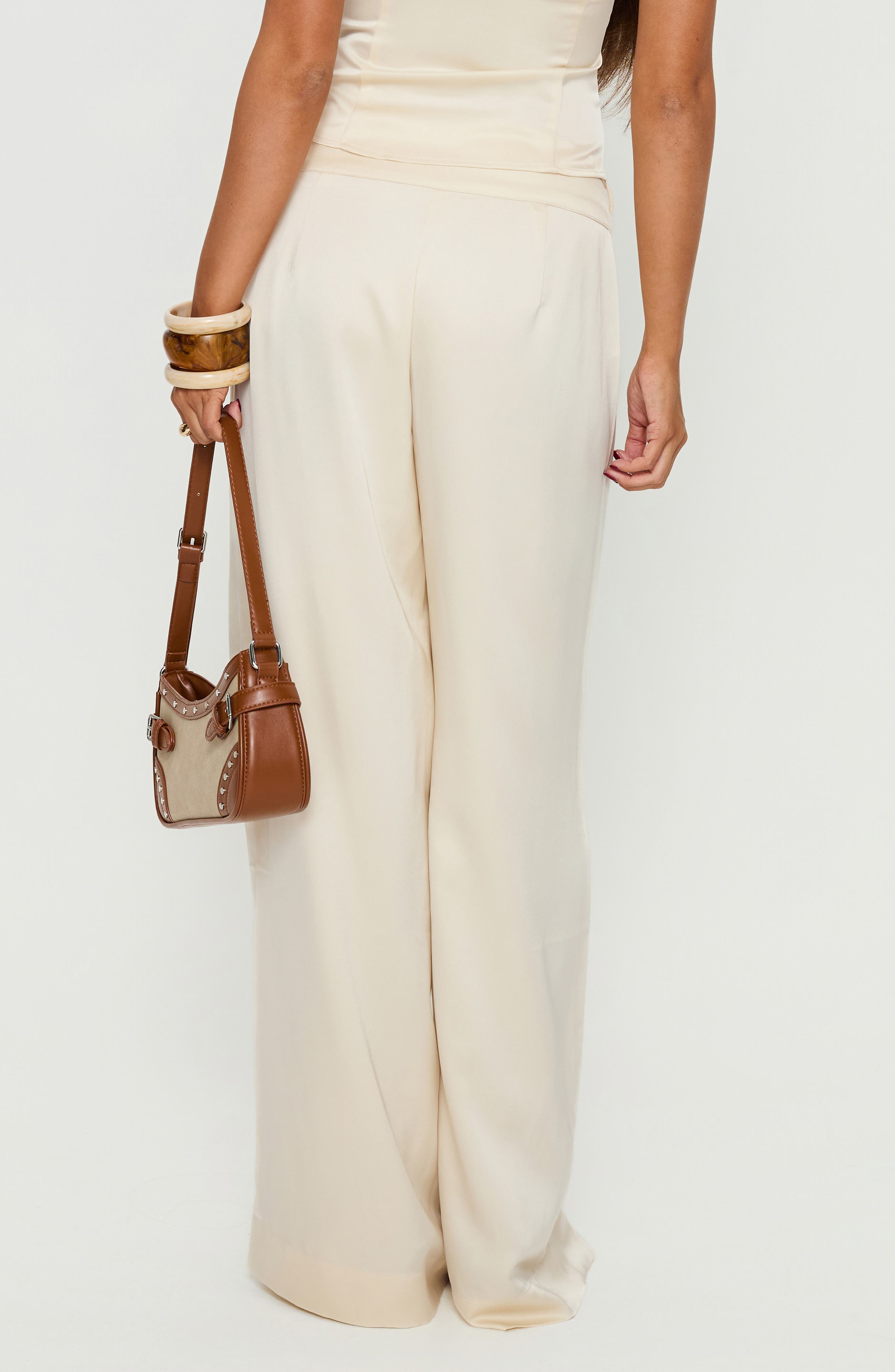 Aubrette Satin Wide Leg Pants - image 2
