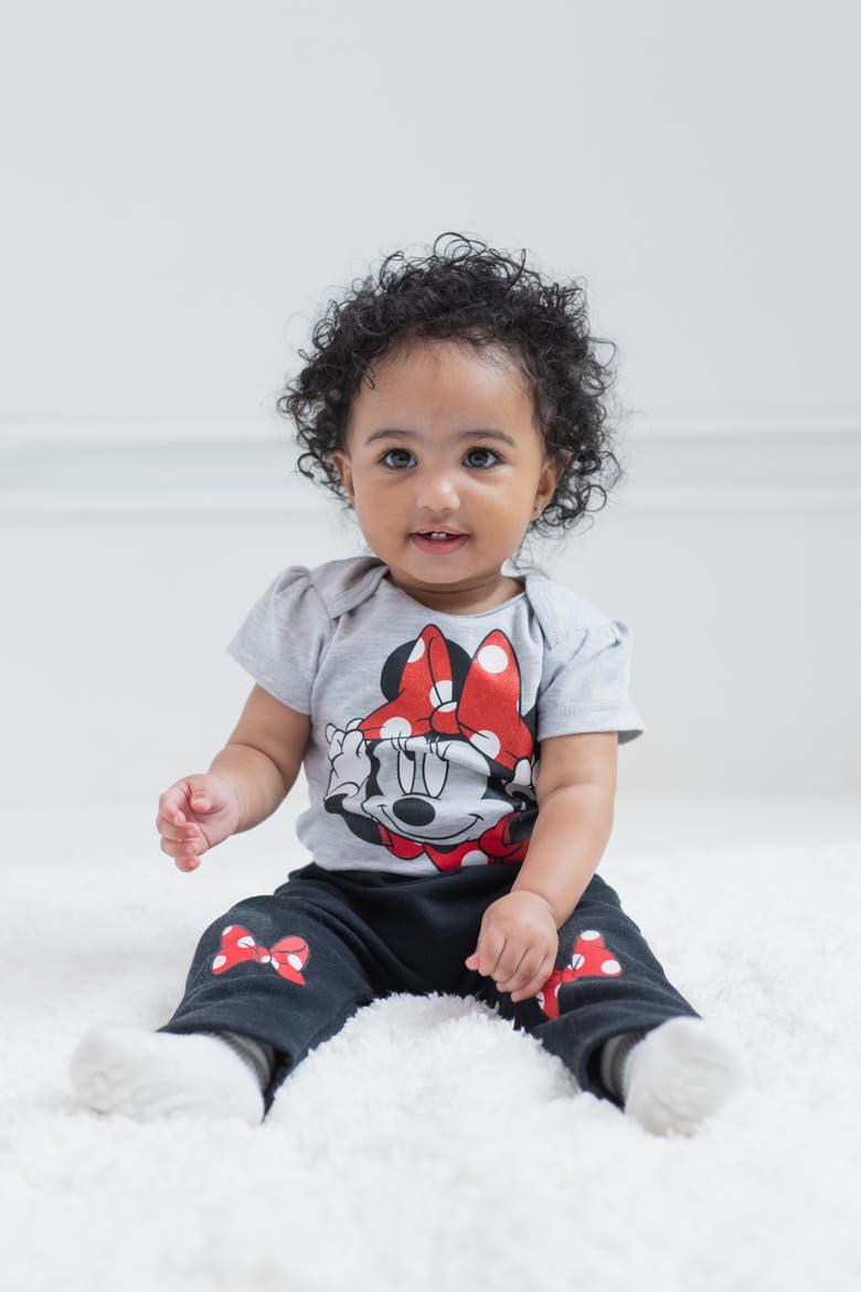 Minnie Mouse Fleece Hoodie and Pants Set, Alternate, color, Red Black Minnie