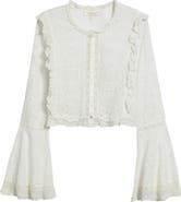 LoveShackFancy Hawthorn Cotton Broderie Anglaise Top