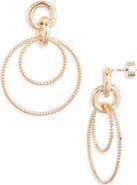 Nordstrom Linked Double Hoop Earrings