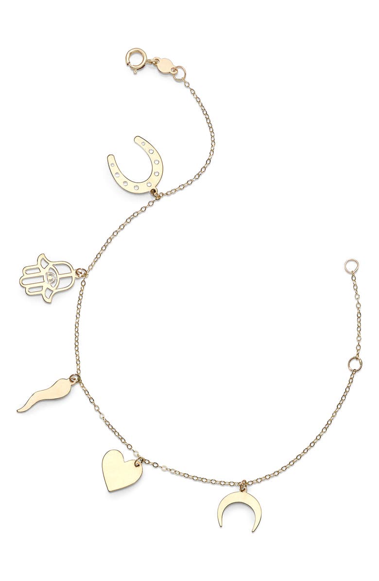 KARAT RUSH Dangle Charm Bracelet, Main, color,