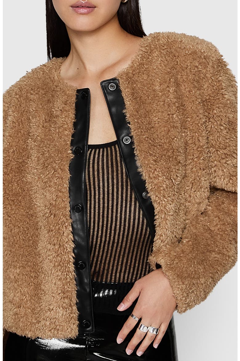 Wyatt Faux Fur Jacket, Alternate, color, OAT