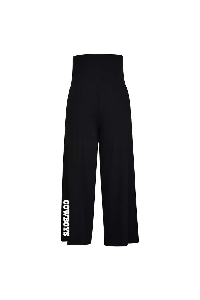 Women's Kiya Tomlin Black Dallas Cowboys Culotte Lounge Pants, Main, color, Black