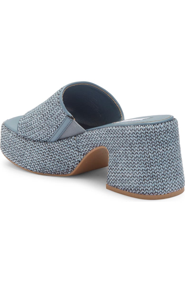 Steve Madden Reign Platform Mule, Alternate, color, Blue Raffia