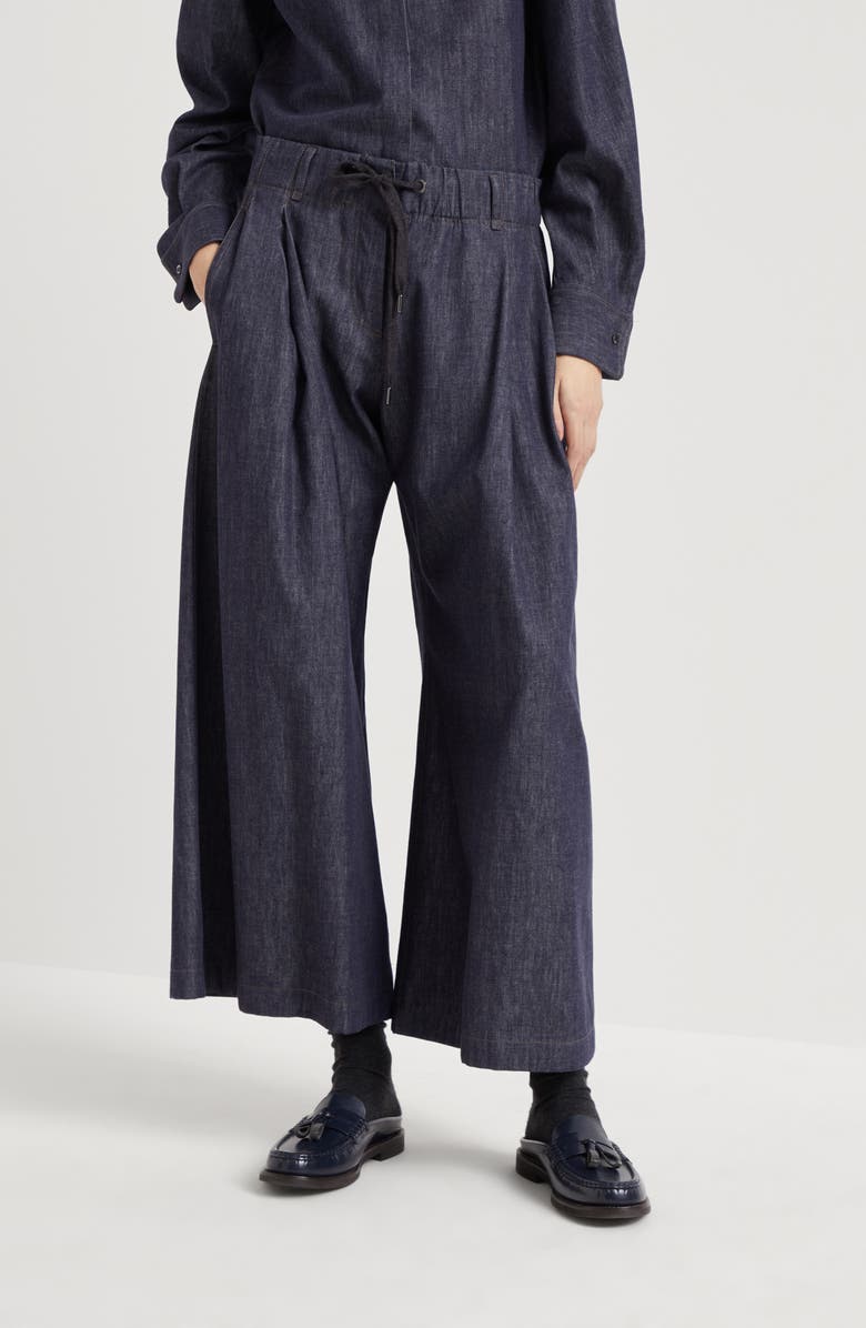 Brunello Cucinelli Wide Pleated trousers, Alternate, color, 