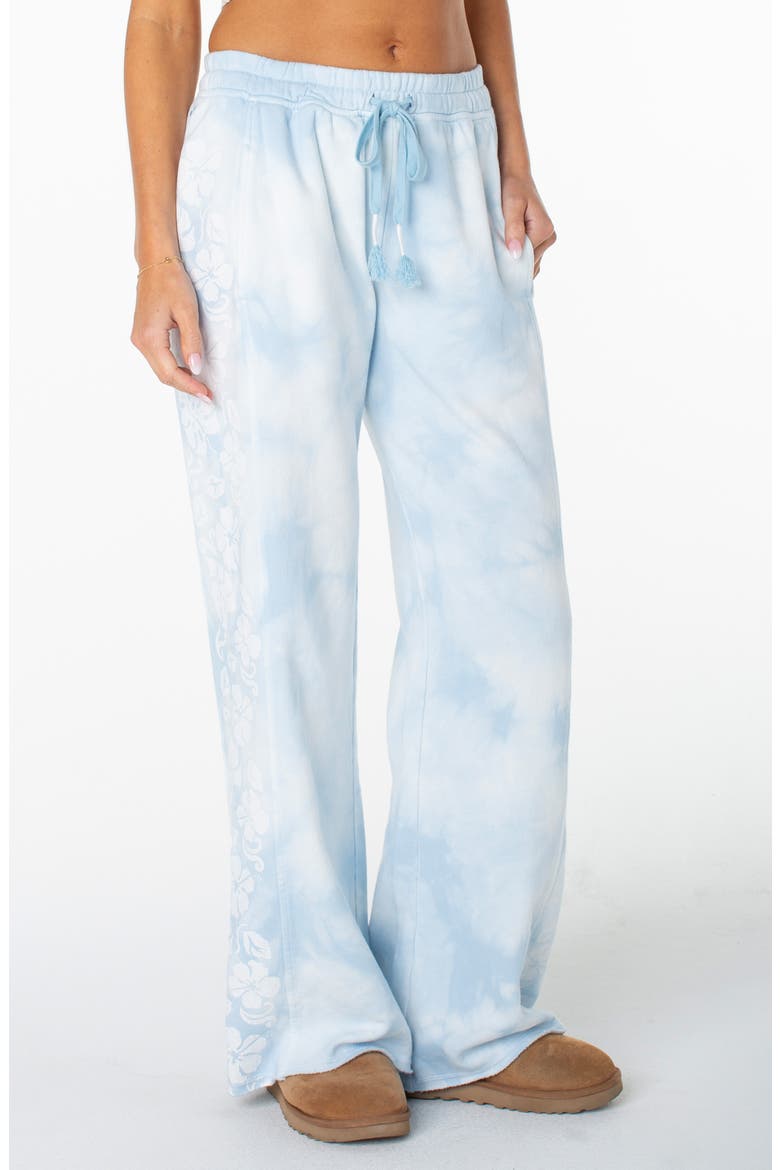Fringing Reefs Drawstring Pants, Main, color, CERULEAN