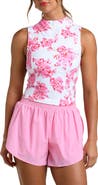 La Blanca Rose Rally Sleeveless Half Zip Top