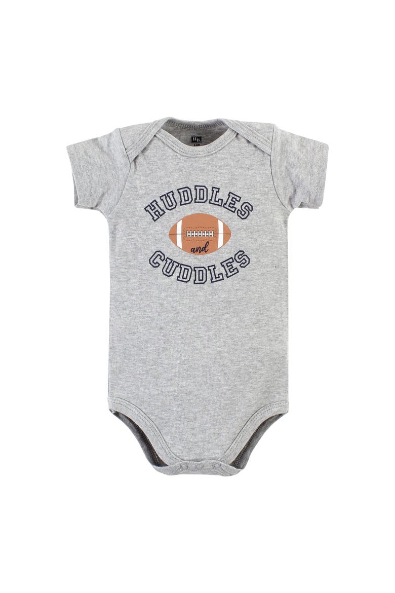 Infant Cozy Cotton Layette Bundle, Alternate, color, Football Huddles Short-Sleeve