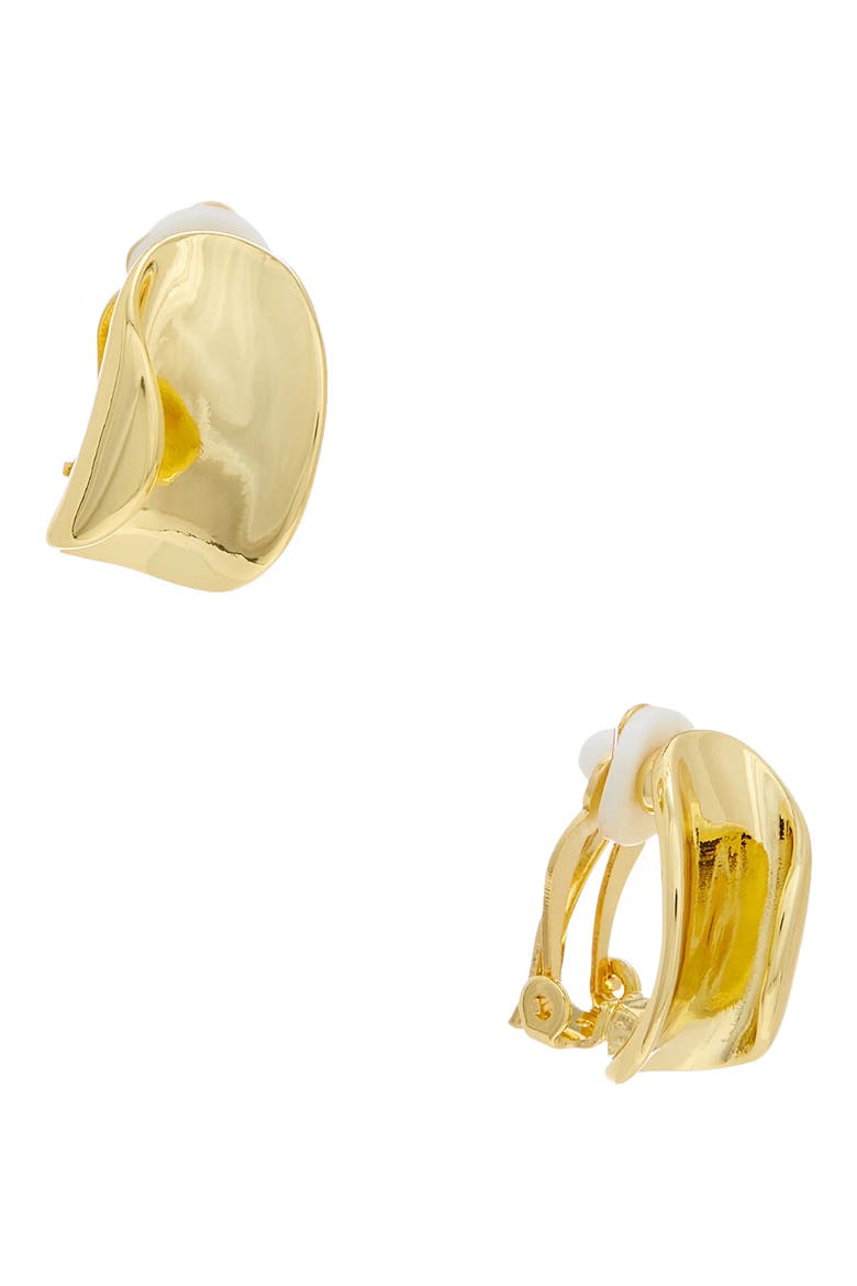 Huggie Hoop Earrings, Main, color, YELLOW